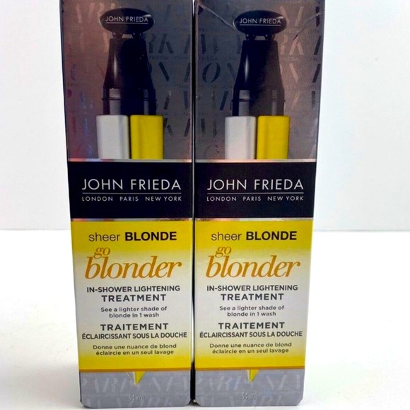 John Freida Other - ✅ 2X John Frieda Sheer Blonde Go Blonder In Shower Treatment 34ml each Brand New